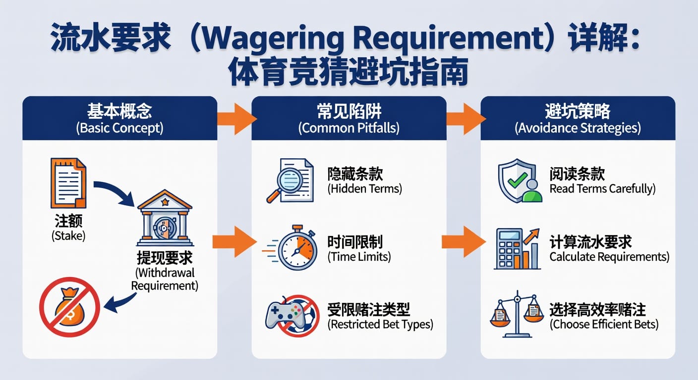 流水要求 wagering requirement：体育玩家看懂规则与避坑